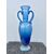 Double-sided vase in pulegoso glass, excavation style, Salviati manufacture, Murano.     