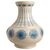 Vaso in ceramica bianco ed azzurro - O/830 -