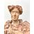 Scultura in terracotta raffigurante busto femminile.firma:Italo Campagnoli,data 1897.  (Mirandola 1859-Capri 1931)