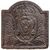 Antique cast iron plate with heraldic coat of arms - O / 3399 -     