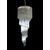 Pair of Murano Chandeliers 86 Crystal Transparent Prism, Murano