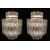 Adorable Pair of Murano Venini Style Chandeliers, 1970s