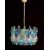 Pair of Murano Poliedri Chandelier in the Style of Carlo Scarpa
