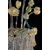 Amazing Glass Flower Chandelier with Gold Inclusions, Murano, 1950s