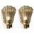 Fabulous Pair of Sconces 24-Karat Gold by Barovier and Toso, Murano, 1950s