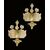Midcentury Trio of Sconces Grand Hotel by Barovier & Toso, Murano, 1960s