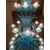 Late 20th Century Murano Glass Italian "Queen Turquoise" Chandelier, 1980s