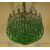 Italian Green Glass Drops Chandelier Venini Style, Murano, 1970s