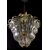 Chandeliers "The King", Gold Inclusion by Barovier & Toso, Murano, 1940s