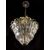 Chandeliers "The King", Gold Inclusion by Barovier & Toso, Murano, 1940s