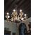 Lampadario Murano anni 30/40 h.150x95 colore Ambra 8 luci