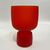 Carlo Moretti, vaso rosso vetro opaline anni '70