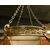  lamp183 - lampadario in bronzo dorato, II metà dell'800, mis. cm l 55 x h 85  