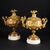 Pair of gilt bronze cups - France 19th century     