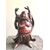 Figura di Buddha in ceramica dipinta a imitazione del legno.Manifattura di Guido Cacciapuoti,Milano.