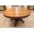 Extendable dining table in mahogany with central leg