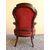 Mahogany armchair with high back, chair room, living room furniture