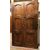 ptci505 - door in walnut with wavy panels, cm l 143 xh 250     