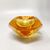 1960s Stunning Ochre Ashtray or Catchall By Flavio Poli for Seguso. Made in Italy
