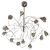 Dutch design chandelier in stainless steel - O / 6119 -     