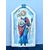 Formella devozionale in maiolica raffigurante San Giuseppe e Gesu’Bambino.Imola