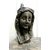 bronze; Queen&#39;s head with crown, 37 cm high, 20 cm wide     