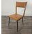 Group of 4 vintage 60s iron eco-leather chairs     