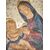 Polychrome stucco bas-relief depicting Madonna with baby Jesus     