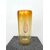 Vaso in vetro pesante sommerso con decoro a fiamma e foglia oro.Manifattura Cenedese,Murano.