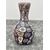 Murrina millefiori jar with brown background.Manifattura Fratelli Toso.Murano.     