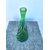 Green glass vase with vertical spiral bands signed VeArt (Murano artistic glass factory 1984.     