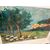Antico dipinto Paesaggio F. Romano XIX sec. Olio su Tela. Cm 77 x cm 56 