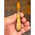 Sea foam pipe (magnesite) with the figure of the Lion of San Marco. Amber mouthpiece. Original box. Italy.     