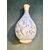 Bottiglia in maiolica con decoro in monocromia turchina a motivi vegetali stilizzati.Montelupo.
