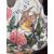 Refreshment - centerpiece in majolica decorated with floral motifs and birds.Manifattura Antonibon, Nove dì Bassano.     