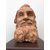Terracotta sculpture depicting the head of a male character with beard, Italy     