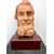 Terracotta sculpture depicting the head of a male character with beard, Italy     