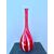 Globular vase in red blown glass with milky spirals.Nason manufacture, Murano.     