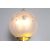 1970s modern table lamp. Vintage glass and yellow opaline. Double light.     
