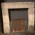chp344 - pair of Aquitaine stone fireplaces, cm l 115/102 xh 112     