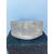 White majolica shelf with female figure, dolphins and neoclassical geometric motifs. Faenza.     