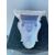 White majolica shelf with female figure, dolphins and neoclassical geometric motifs. Faenza.     