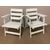 Pair of sugar paper armchairs from the 1950s. For outdoor vintage lacquered wood     