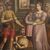Antique religious painting Salomè with the head of Baptist from 17th century