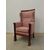Empire armchair in walnut full column - period 800 - throne high chair     