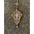 Rosary in silver filigree, garnet stones and enamels Austria.     