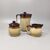 1970s Gorgeous Brown Coffee Set in Faenza Ceramic. Handmade Made in Italy