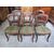 Group of six chairs luigi filippo walnut 1860 ca - to be restored     