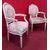 Pair of Louis XVI style lacquered armchairs
