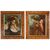 Coppia di antichi quadri francesi con ritratto di Lavinia - O/7418